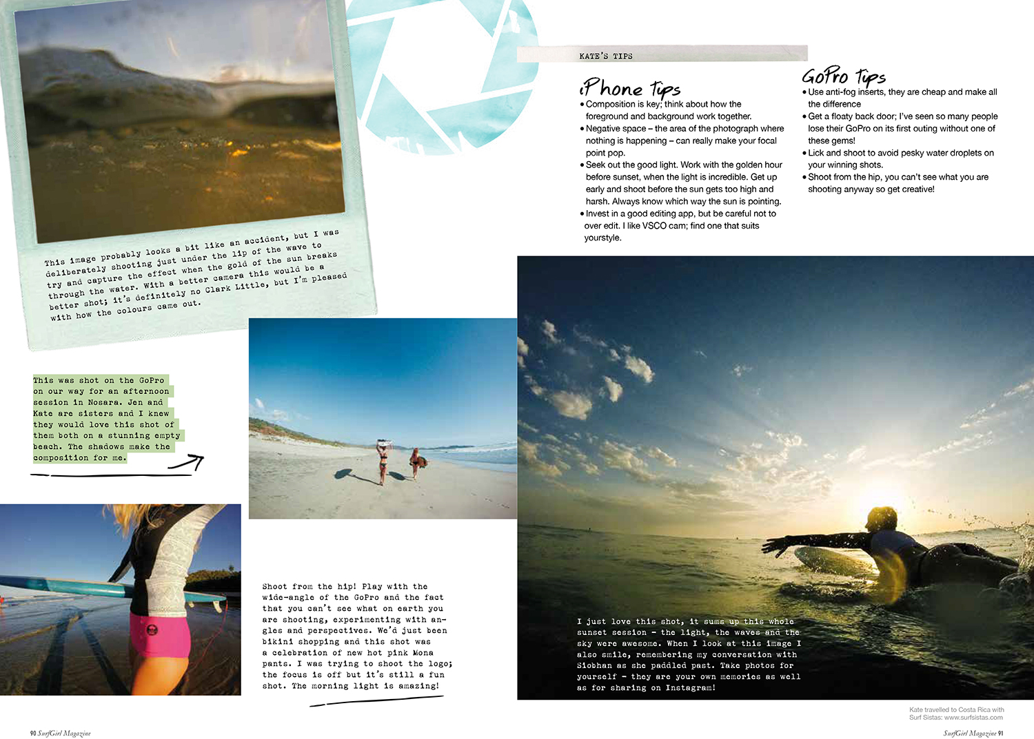 Surfgirl Magazine - Through the Lens - Featuring images from the 2015 Surf Sistas surf road trip in Costa Rica 