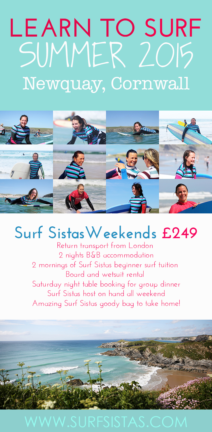 Cornwall Surf Sistas learn to surf weekends