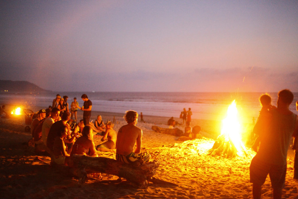 Beach fire - Costa Rica