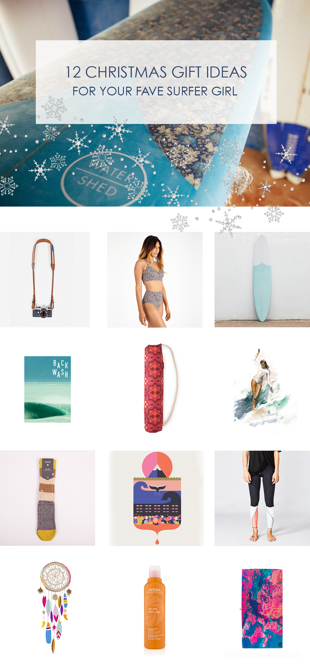 Christmas gift ideas for surfer girls