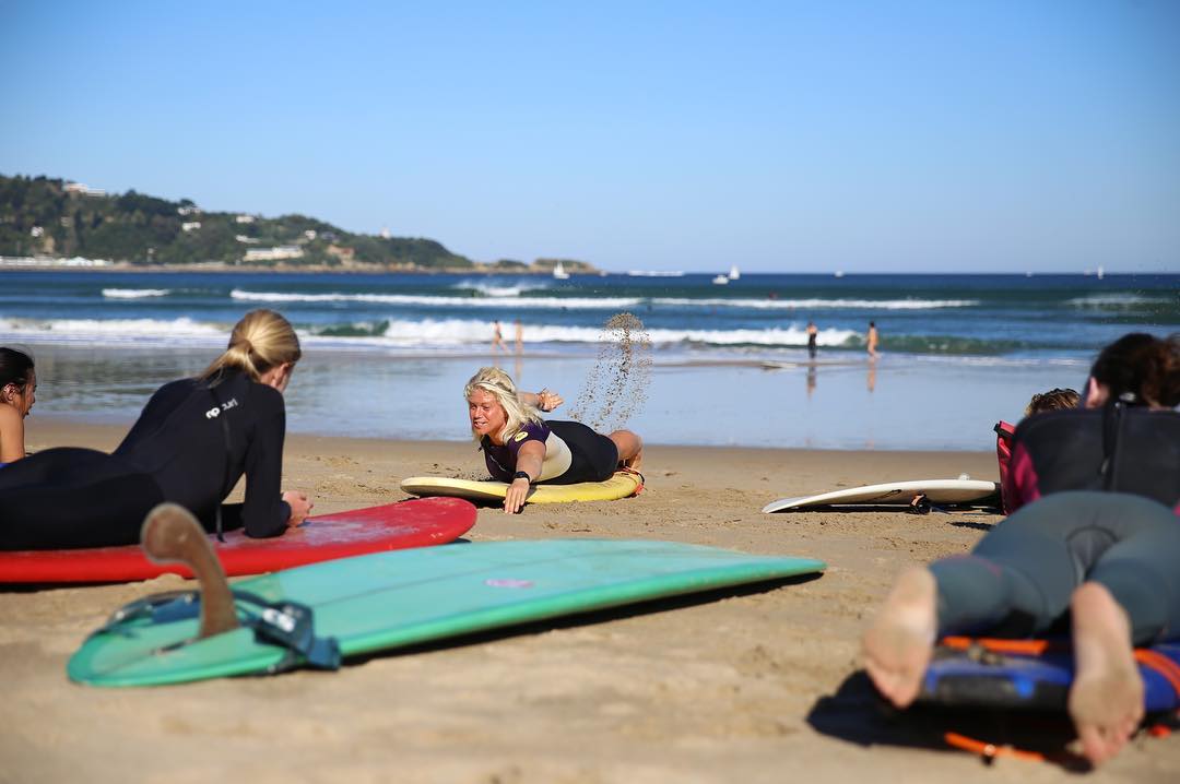 Surf coaching beach