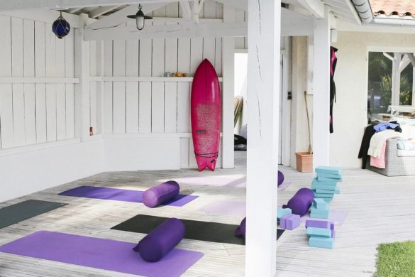 Yoga in the villa