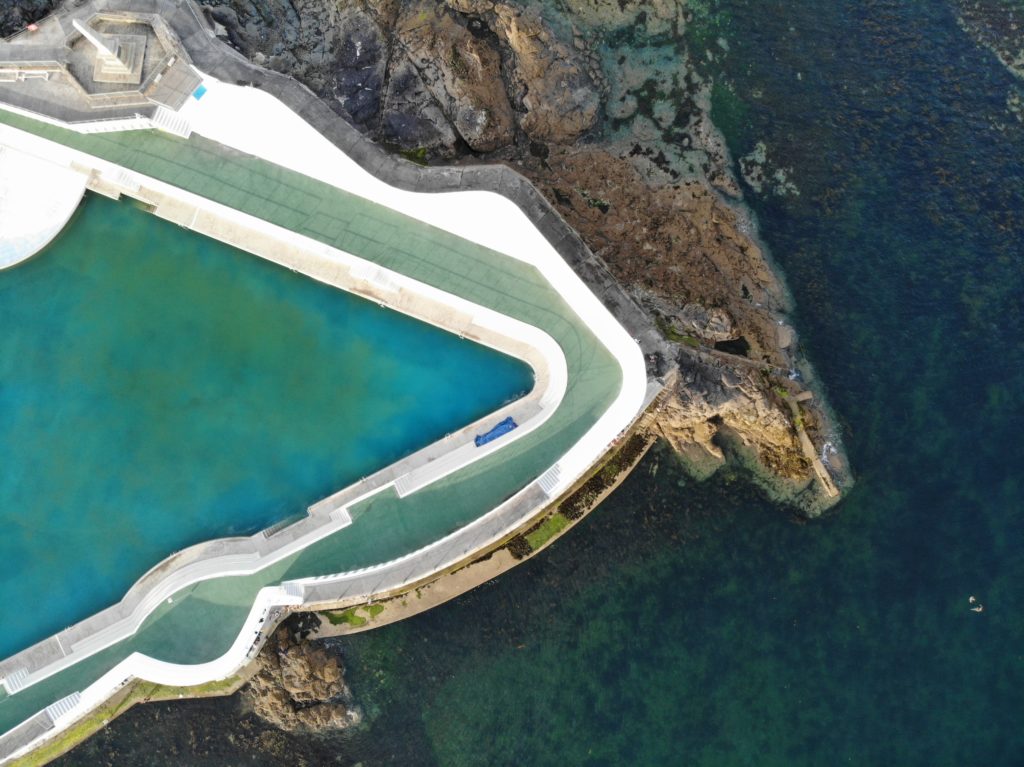 Jubilee pool from above